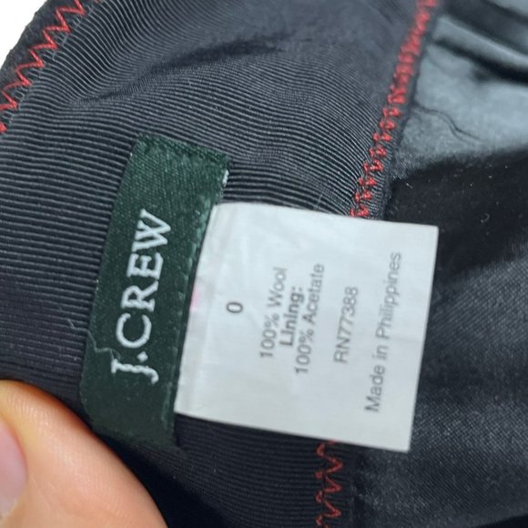 J Crew Red Black Large Plaid Wool Low Rise Mini Skirt Size 0 - Picture 3 of 7